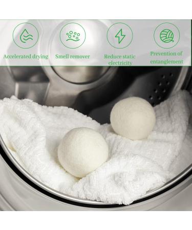Fainfun Natural Wool Dryer Balls - 6 Pack (6cm) | Eco-Friendly Efficient Laundry Solution for Down & All Fabrics - Buy Online on GoSupps.com