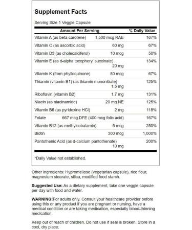 Swanson Daily Multivitamin Without Minerals 30 Veg Capsules - 3 Pack - Buy Online on GoSupps.com