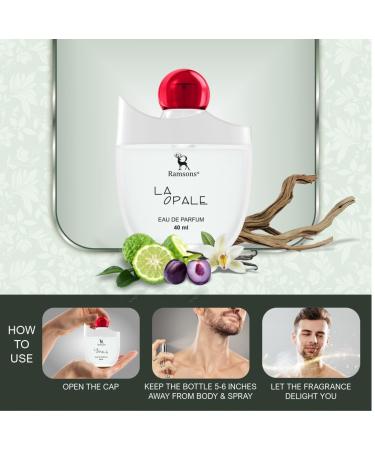 Ramsons - LA OPALE Eau De Parfum | 40 ML | Perfume For Men | TN - Plum Apple Bergamot Grapefruit | MN - Cinnamon Cardamom Lavender Rose | BN - Vanilla Amber Sandalwood Musk Mossy Woody - Buy Online on GoSupps.com