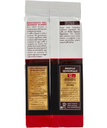  Italian Gourmet E.R. Kimbo Caffe Espresso Napoletano Ground Coffee 250g + Pulp Italian Gourmet 400g Set of 6 - Buy Online on GoSupps.com