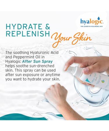 Hyalogic After Sun Spray - Soothing Hyaluronic Acid & Peppermint Oil | 4oz | Shop Internationally - Buy Online on GoSupps.com