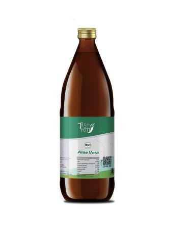 TASTY POTT Tasty Pott Organic Aloe Vera Direct Juice | Aloverose | Natural Dead Plant Juice | Vegan Nutrition | Vitamin-Rich | Fruit Juice | In a 1000ml Glass Bottle (6
