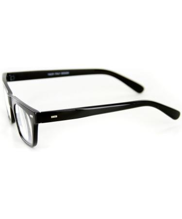 Dapper Geek-Chic Designer Reading Glasses for Stylish Young Men - Black +1.25 - Buy Online on GoSupps.com