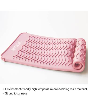 ANGENIL Heat Resistant Silicone Mat Pouch for Hair Styling Tools - Gifts for Women | Food Grade Blush - Buy Online on GoSupps.com