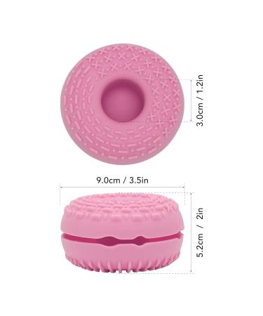 Buy Pinkish Silicone Makeup Brush Cleaning Bowl | Gradual Texture for Effortless Brush Care - Buy Online on GoSupps.com