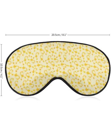Buy Childhood Cancer Day Yellow Ribbon Sleep Mask for Women | Adjustable Eye Shades Cover with Elastic Strap - Buy Online on GoSupps.com