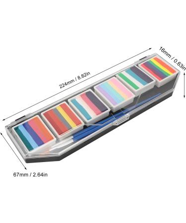  Rosvola Body Paint Kit Bright Colors Safe Body Paint Palette 60g Water Based for Party Cosplay - Buy Online on GoSupps.com