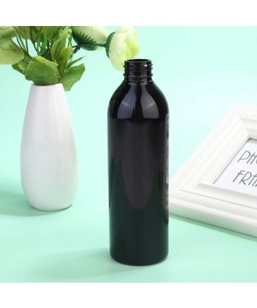 Lurrose 6 Pack Refillable Empty Plastic Cosmetic Bottles - 250ml Travel Bottles for Cream Water and Liquid Soaps - Black - Buy Online on GoSupps.com