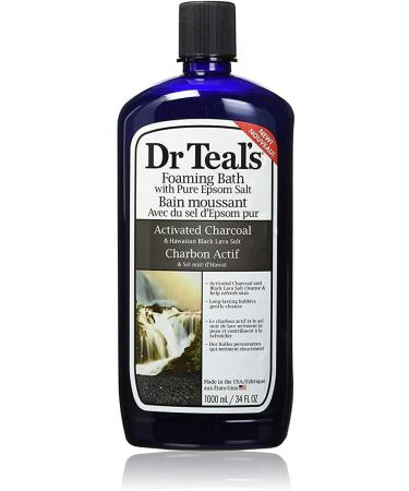 Dr Teal's Foaming Bath Combo Pack - Shea Butter & Almond Oil, Activated Charcoal with Hawaiian Black Lava Salt (68 fl oz) - Buy Online on GoSupps.com