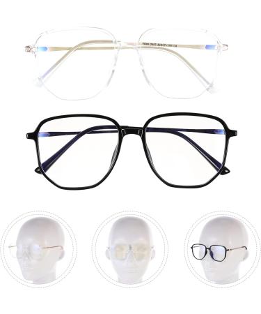 Faruta Anti-Blue Light Glasses - 2 Pack Anti-Radiation Computer Glasses for Students & Adults - Ultra-Bright Light Blocking Protection - Buy Online on GoSupps.com