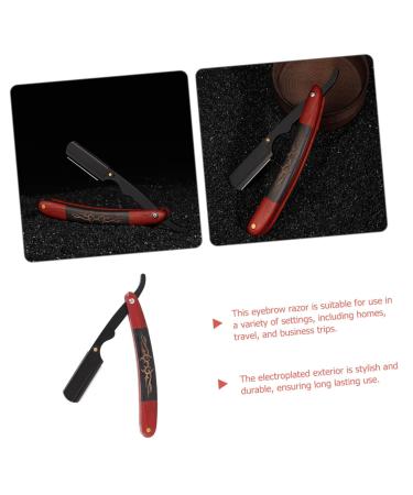 Buy Housoutil Men's Razors - Foldable Barber Blade Mustache Trimmer Eyebrow Grooming Scissors & Travel Beard Cutter - Stainless Steel Perfect for Shaving & Grooming - Buy Online on GoSupps.com