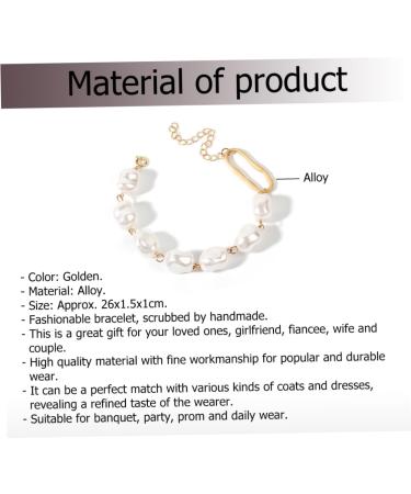 VALICLUD Trendy Bracelets Gold Statement Bracelet Golden Bracelet Decorative Bracelets Wrist Bracelets Wrist Chain Jewelry Bracelets Irregular Fashion Bangle Wrist Jewelry Metal Accessories - Buy Online on GoSupps.com