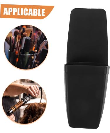 Balacoo Curling Wand Hair Dryer Hot Tool Holder Hair Tool Organizer Bracket Silicone Bucket With Suction Cup 18.00X13.00X5.00CM Black - Buy Online on GoSupps.com