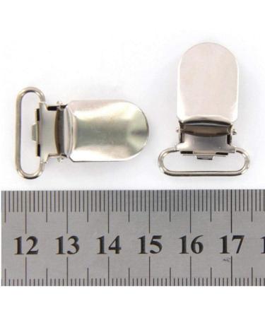 AMOYER 20pcs Silver Baby Pacifier Clips - 20mm Braces Clips Hanger Hook for Safe Secure Use - Buy Online on GoSupps.com