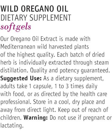 Teliaoils Wild Oregano Oil Softgels Capsules - High Carvacrol | 60 Quality Softgels - Buy Online on GoSupps.com