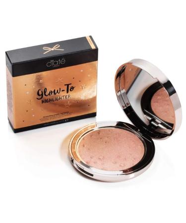 Ciate London Glow-To Highlighter 0.17 Oz! Face Glow Highlighting Pressed Powder Makeup! Weightless  Long-Wear And Extreme Creaminess! Vegan & GLuten Free! Choose Your Makeup Color! (Celestial)