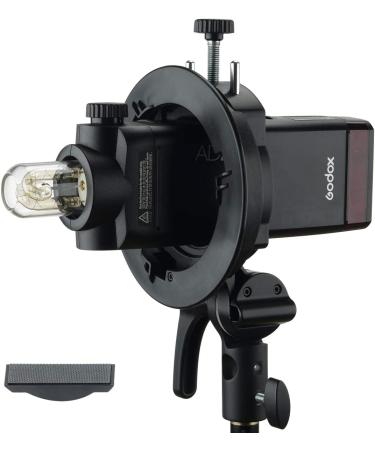Godox S2 Flash S-Type Bracket with Bowens Mount for Round Head Flashes - Compatible with Godox V1, AD200Pro, AD400Pro, V860II, TT685, TT600, TT350 Series - Direction-Adjustable Handle - Buy Online on GoSupps.com