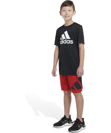 adidas Boys' Big Aeroready Performance Shorts 14-16 - Scarlet - Buy Online on GoSupps.com