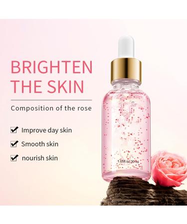 2 pieces Rose Facial Treatment Essence lightening & nourishing refining & repairing 2 pieces x 30 ml serum - Buy Online on GoSupps.com