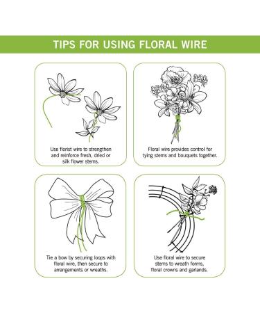 FloraCraft 26 Gauge Floral Wire - 270 Feet - Bright Silver | Premium Quality - Buy Online on GoSupps.com