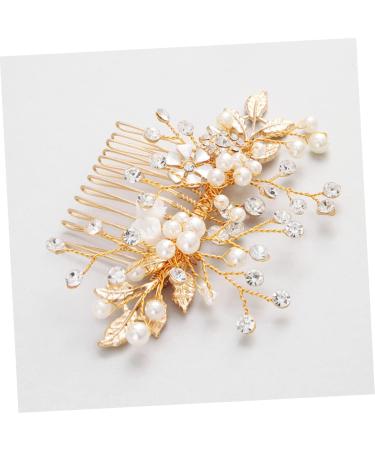 DOITOOL 1pc Bridal Comb Combs for Women Hair Accessories Crystal Headpiece Rhinestone Headwear Womens Hair Clips Handmade Headwear Pearl Hair Pin Bride Alloy Rhinestones Decorate - Buy Online on GoSupps.com