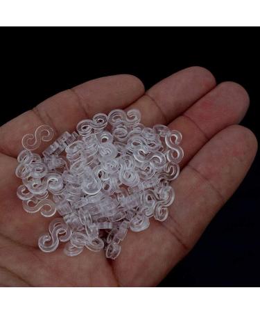 100 Pcs Clean S Clip Connectors Rubber Refills for Loom Rubber Band Bracelet Making - Buy Online on GoSupps.com