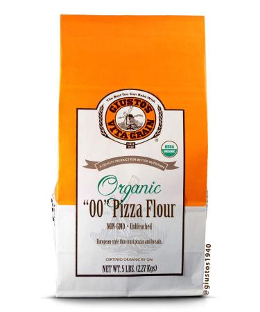 Giusto's Vita-Grain Organic "00" Unbleached Pizza Flour, 5lb Bag