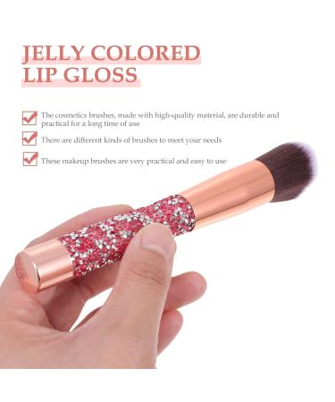 Premium Rhinestone Makeup Brush Set - Synthetic Foundation Powder Concealers & Eye Shadows | Professional Beauty Tools with Bag - Buy Online on GoSupps.com