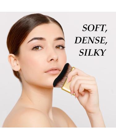 Amaxiu Self Tanner Brush Bronzer Self Tan Brush Self Tanning Brush Applicator Face Body Makeup Brush Sunscreen Brush Make Up Kabuki Brush(Gold) - Buy Online on GoSupps.com