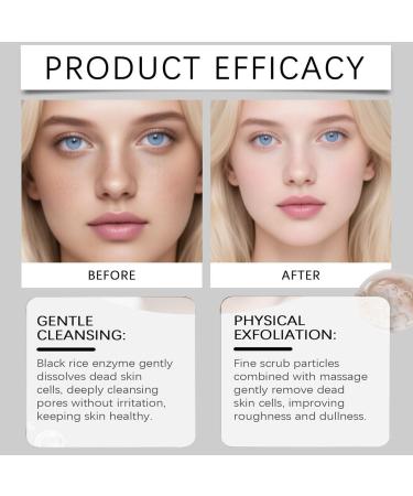 Black Rice Cleansing Gel - Deep Pore Cleaning Gentle Exfoliation Removes Dead Skin Improves Roughness(5pcs) - Buy Online on GoSupps.com