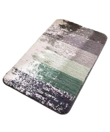 Parliky Non-Slip Mat Front Door Rug Outdoor Rug Pad Door Carpet Absorbent Bathroom Rugs Entrance Door Nordic 80x50cm Grey
