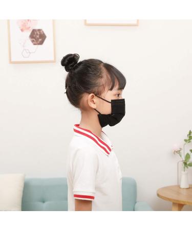 DIOLV Disposable Kids Face Masks - 50 Pcs Black 3-Layer Breathable Earloop Masks for Boys & Girls - Buy Online on GoSupps.com