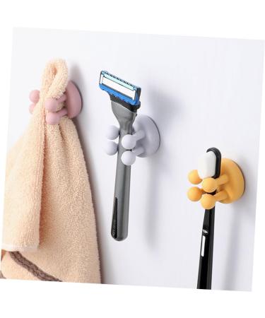 Alipis 24 STK Silicone Razor Hooks & Toothbrush Holder - Versatile Shower & Bathroom Utensils Wall Bracket for Towels & Luffa - Buy Online on GoSupps.com