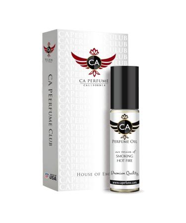 CA Perfume Impression of Smoking Hot Fire Women & Men Perfume Body Oil Roll-On 0.33 Fl Oz/10ml