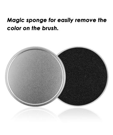 Set of 8 Brush Color Removal Sponge | Quick Makeup Brush Cleaner with 4 Replacement Sponges - Buy Online on GoSupps.com