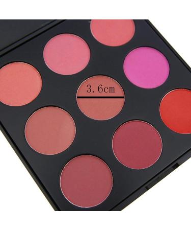 Vodisa 9 Color Natural Blusher Palette - Professional Mineral Makeup Blush Kit - Buy Online on GoSupps.com