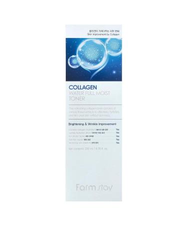 FARM STAY Collagen Water Full Moist Toner 200ml - Hydrating Anti-Aging Skincare International Shipping Available - Buy Online on GoSupps.com
