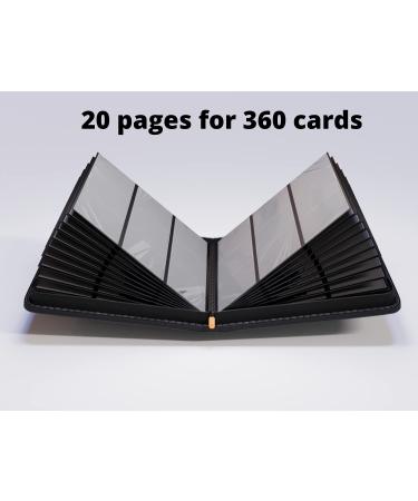 Card Guardian 9-Pocket Premium Zipper Binder for 360 Cards - Side Loading Pockets for TCG Games (Black) - Buy Online on GoSupps.com
