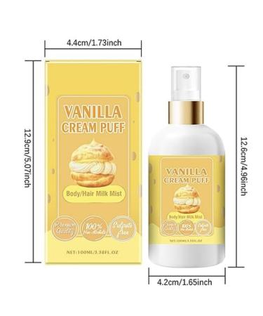 Vanilla Cream Puff Body Milk Mist Vanilla Cream Puff Body And Hair Milk Mist Vanilla Cream Puff Vanilla Cream Puff Mist Vanilla Body Spray Vanilla Cream Puff (pistachio 2) pistachio 2 - Buy Online on GoSupps.com