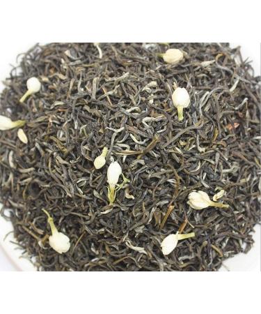 Jasmine green tea high grade 1 pound (454 grams) loose leaf in bag packing.