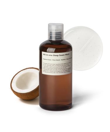 Gel Douche 3-en-1 Homme DeepScent Nettoyant Corps/Visage/Cheveux Parfum Signature Longue Tenue 300 ml