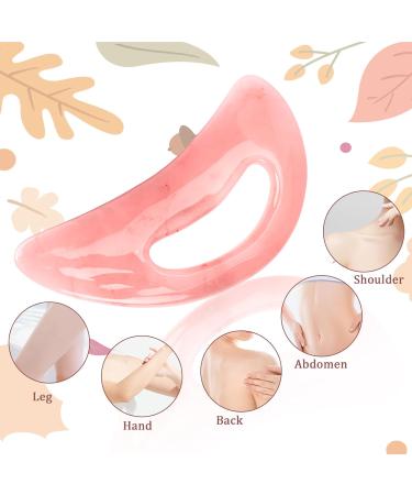 Large Pink Gua Sha Tool for Lymphatic Drainage & Muscle Relaxation - Full Body Massage Device for Cellulite Relief Neck Face & Back - Buy Online on GoSupps.com