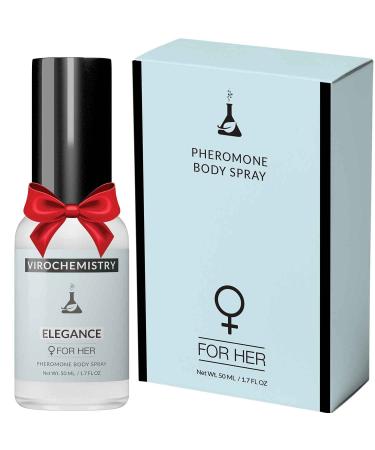 Pheromones For Women (ELEGANCE) Body Spray - Elegant Ultra Strength Organic Human Pheromones Fragrance Body Spray 50mL - Human Grade Pheromones to Attract Men