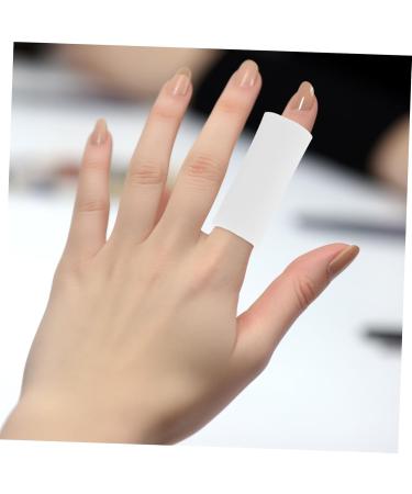 NOLITOY Finger Protector Sleeves - 5 Pairs White Finger Cots for Ultimate Finger Protection | International Shipping Available - Buy Online on GoSupps.com