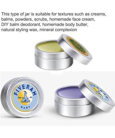 Zeoabsy 100pcs 5ml Silver Aluminum Doses - Empty Tin Cans for DIY Ointments Creams Candles & Cosmetics - Buy Online on GoSupps.com