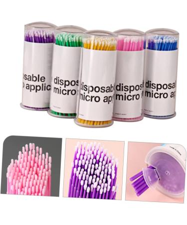 DOITOOL 5 Cotton Swab Microbrushes - Eyelash Extensions Cleaning Brushes & Microswabs | Quality PVC Makeup Tools for Perfect Eyelash Care - Buy Online on GoSupps.com