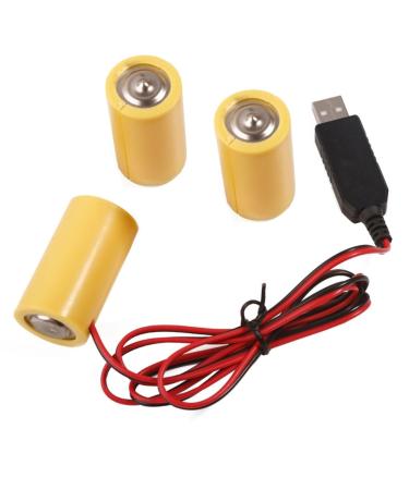 USB to 4.5V LR14 C Battery Eliminators Cable Cord Battery Power Supply Wire for Toy Controllers Water Heater