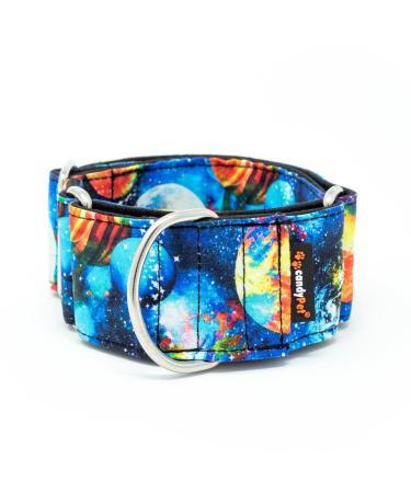 candyPet Martingale dog collar model Universe LL: Ancho 5 cm (30-50cm di metro) Universe