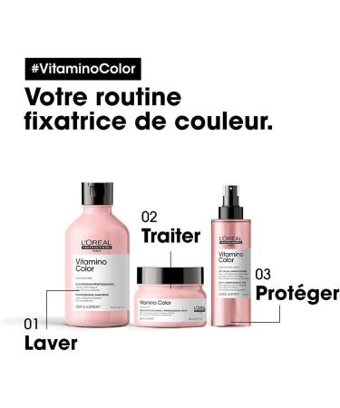  L'Or al Professionnel Paris L'Or al Professionnel Vitamino Color Routine For Colored & Highlighted Hair Lacking Shine Shampoo + Mask Protects & Enhances Color Antioxidant Serie Expert - Buy Online on GoSupps.com