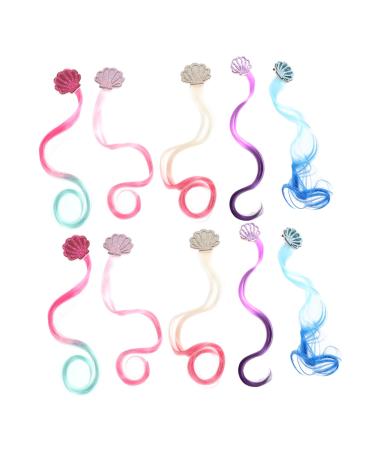 Ipetboom 5 Pairs Children's Hair Clip Curly Wig Hair Barrettes Kids Hair Clips for Girls Hair Clip Wig Braiding Hair Supplies Hair Braid Clip Kids Barrette Kids Hair Extensions Clip Hairpin